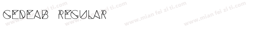 GedeaB Regular字体转换